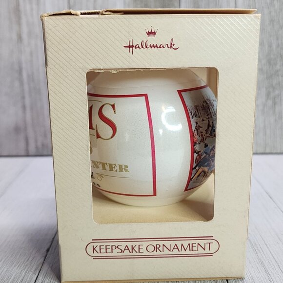 Vintage Hallmark Keepsake Ornament Currier and Ives Christmas 1983 - Picture 3 of 7